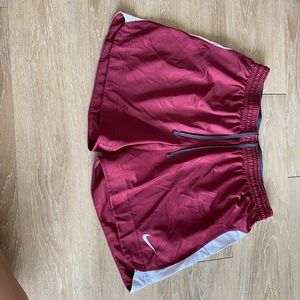 maroon nike shorts